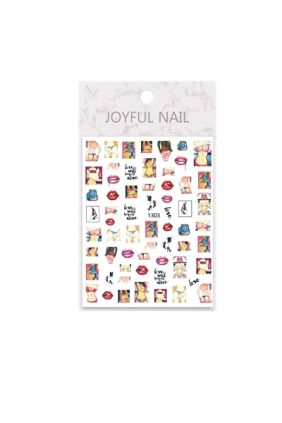 MOZIUR Tırnak Süsleme Etiketi Nail 1303