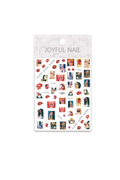 MOZIUR Tırnak Süsleme Etiketi Nail 1301