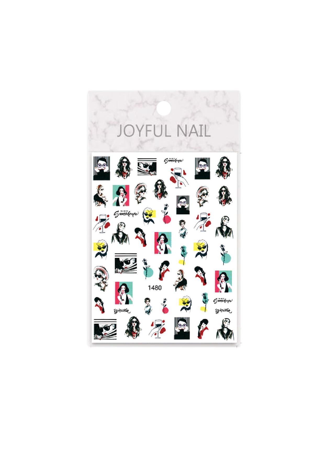 MOZIUR Tırnak Süsleme Etiketi Nail 1480