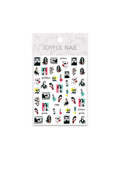 MOZIUR Tırnak Süsleme Etiketi Nail 1480