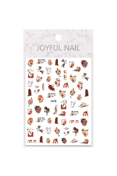 MOZIUR Tırnak Süsleme Etiketi Nail 1476