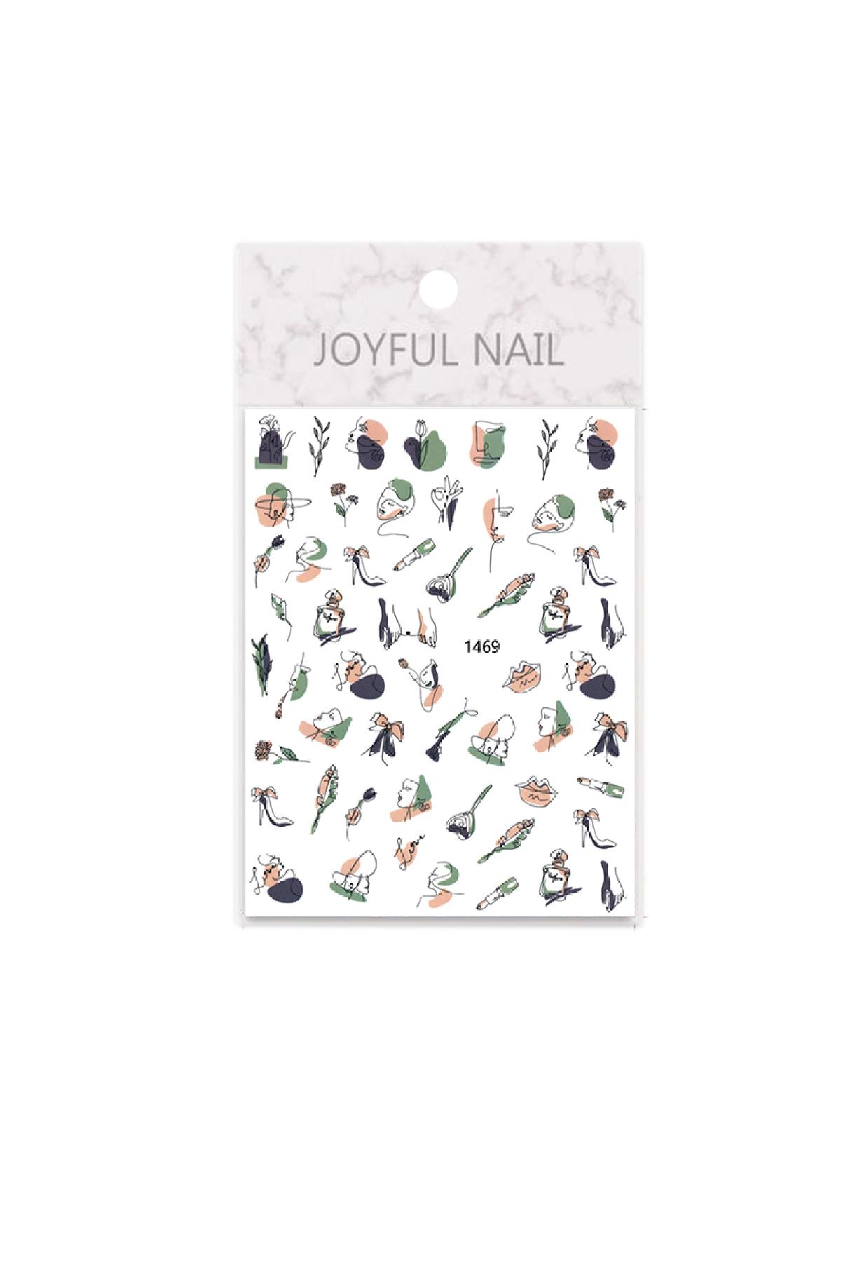 MOZIUR Tırnak Süsleme Etiketi Nail 1469