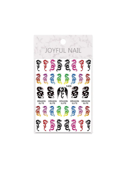 MOZIUR Tırnak Süsleme Etiketi Nail 1408