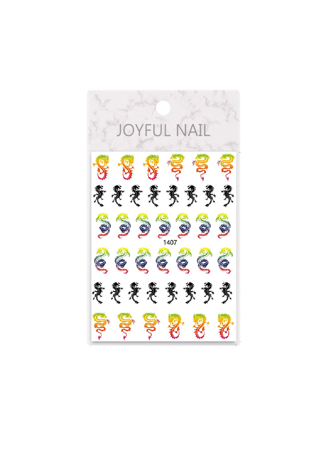 MOZIUR Tırnak Süsleme Etiketi Nail 1407