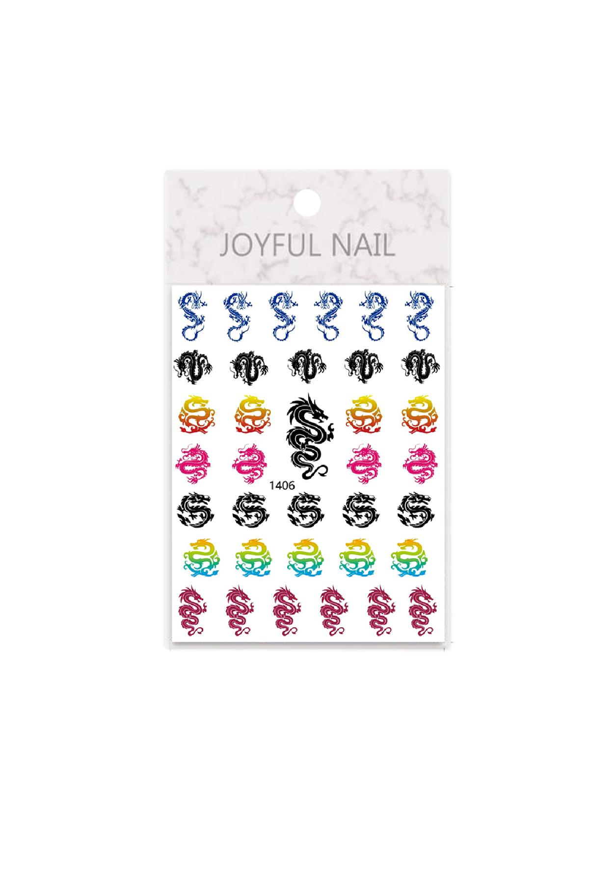 MOZIUR Tırnak Süsleme Etiketi Nail 1406