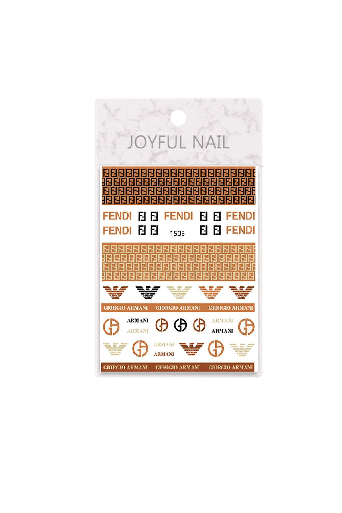 MOZIUR Tırnak Süsleme Etiketi Nail 1503