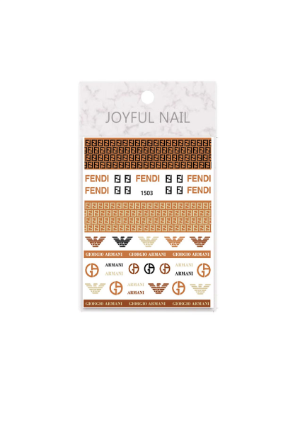 MOZIUR Tırnak Süsleme Etiketi Nail 1503