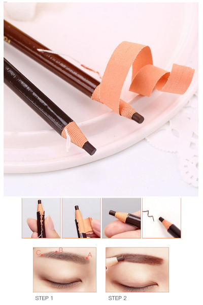 MOZIUR Microblading İpli Kaş Tasarım İşaretleme Kalemi Black