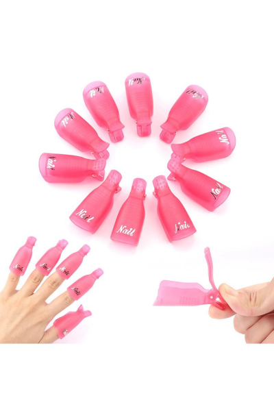 Kalıcı Oje Çıkarıcı Tırnak Mandalı 10 Adet