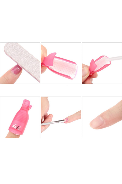 Kalıcı Oje Çıkarıcı Tırnak Mandalı 10 Adet