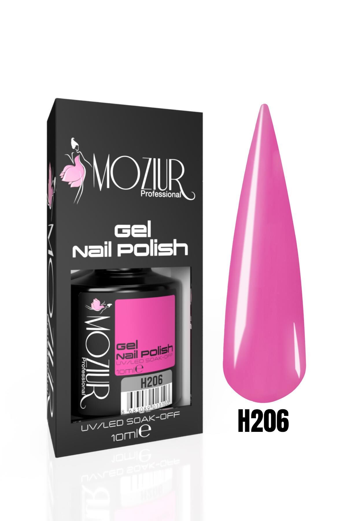 MOZIUR Kalıcı Oje UV LED 10ml H206