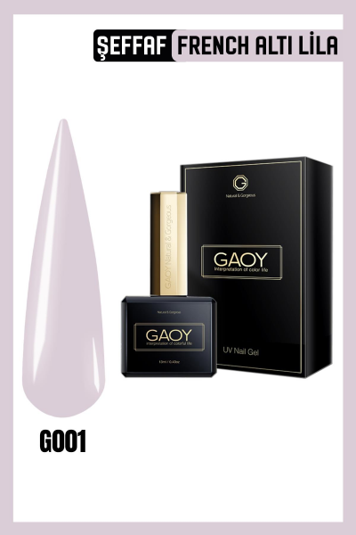 GAOY Uv Nail Gel Polish Kalıcı Oje 13ml G001