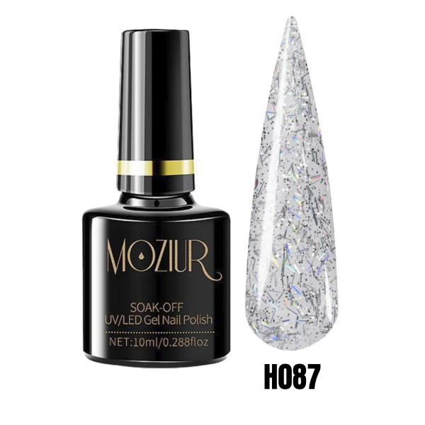 MOZIUR Simli Seri UV Led Kalıcı Oje 10ml H087
