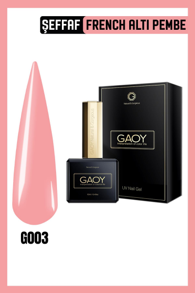 GAOY Uv Nail Gel Polish Kalıcı Oje 13ml G003
