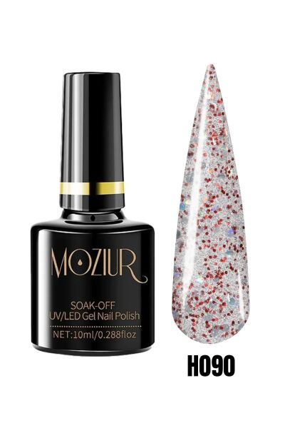 MOZIUR Simli Seri UV Led Kalıcı Oje 10ml H090