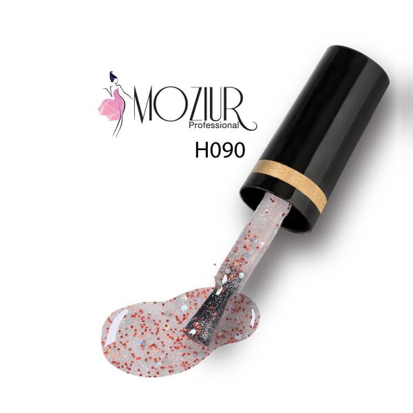 MOZIUR Simli Seri UV Led Kalıcı Oje 10ml H090