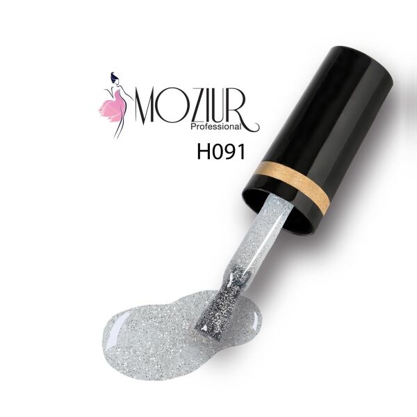 MOZIUR Simli Seri UV Led Kalıcı Oje 10ml H091