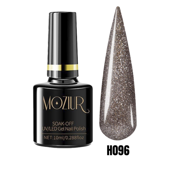 MOZIUR Simli Seri UV Led Kalıcı Oje 10ml H096