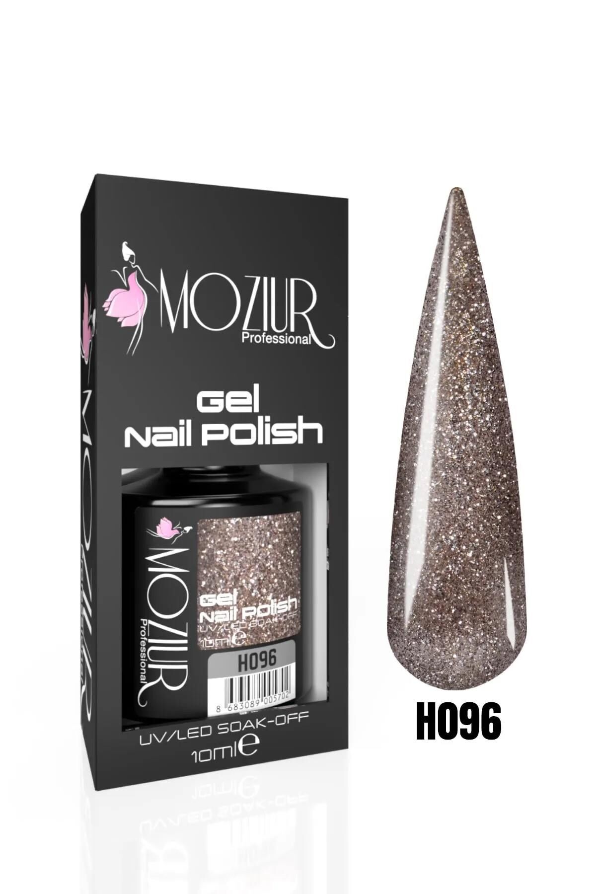 MOZIUR Simli Seri UV Led Kalıcı Oje 10ml H096