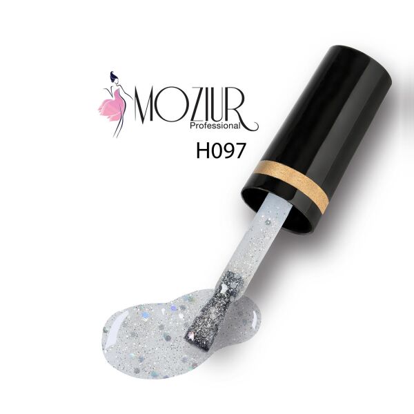 MOZIUR Simli Seri UV Led Kalıcı Oje 10ml H097