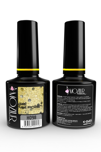 MOZIUR Simli Seri UV Led Kalıcı Oje 10ml H098