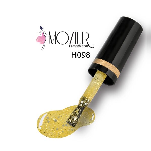 MOZIUR Simli Seri UV Led Kalıcı Oje 10ml H098