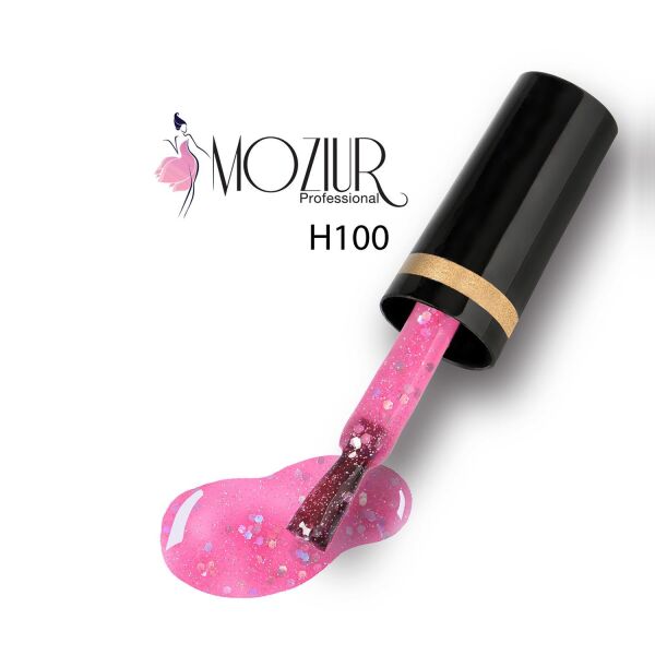 MOZIUR Simli Seri UV Led Kalıcı Oje 10ml H100