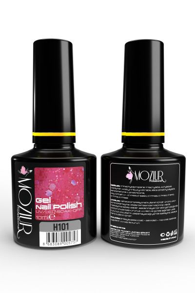 MOZIUR Simli Seri UV Led Kalıcı Oje 10ml H101