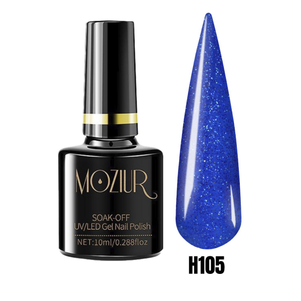 MOZIUR Simli Seri UV Led Kalıcı Oje 10ml H105