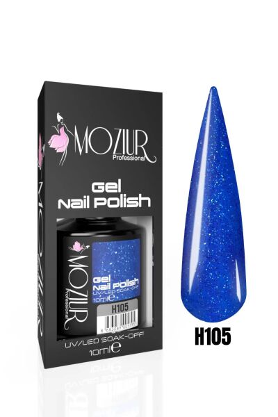 MOZIUR Simli Seri UV Led Kalıcı Oje 10ml H105