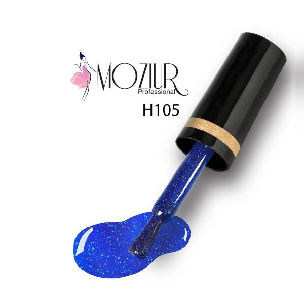 MOZIUR Simli Seri UV Led Kalıcı Oje 10ml H105