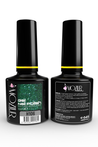MOZIUR Simli Seri UV Led Kalıcı Oje 10ml H106