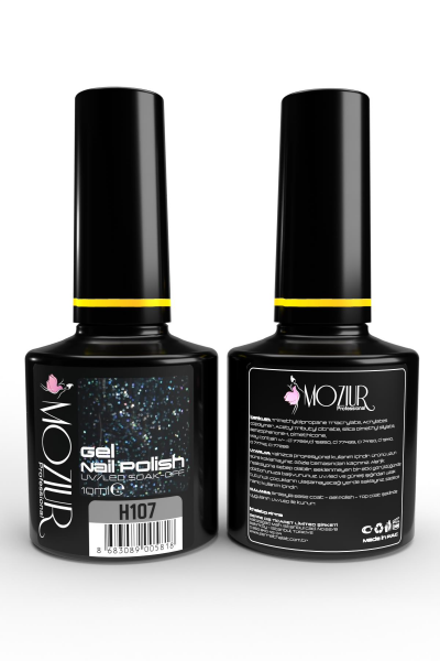MOZIUR Simli Seri UV Led Kalıcı Oje 10ml H107