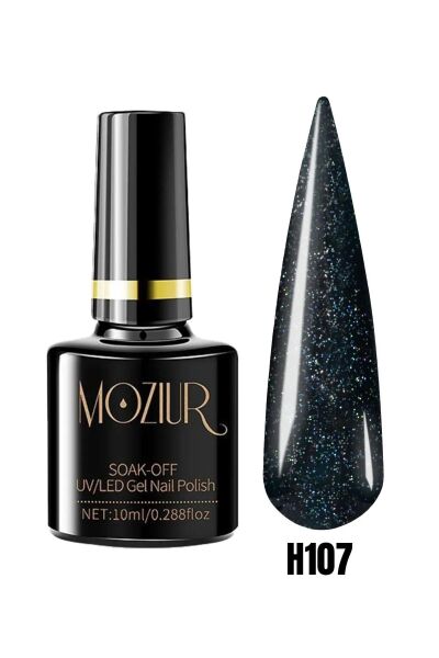 MOZIUR Simli Seri UV Led Kalıcı Oje 10ml H107