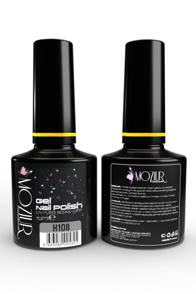 MOZIUR Simli Seri UV Led Kalıcı Oje 10ml H108