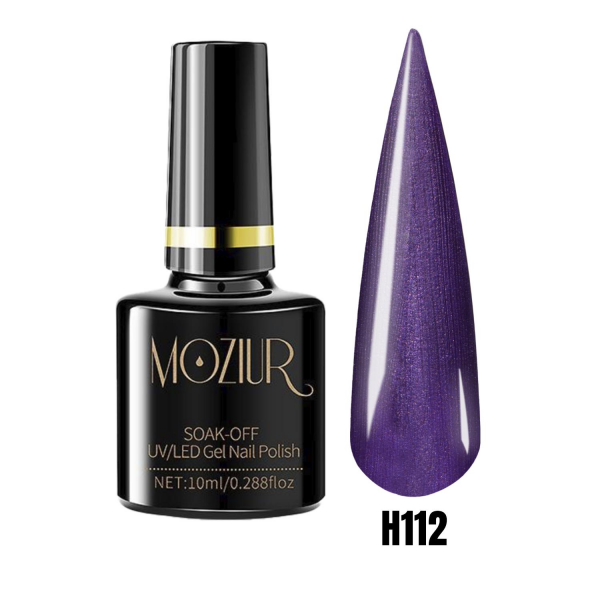 MOZIUR Simli Seri UV Led Kalıcı Oje 10ml H112