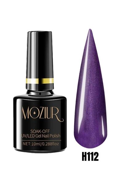 MOZIUR Simli Seri UV Led Kalıcı Oje 10ml H112
