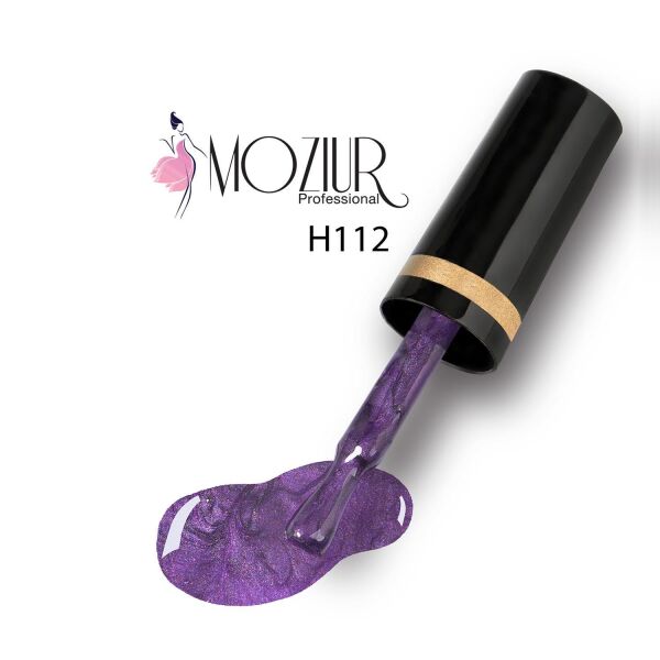 MOZIUR Simli Seri UV Led Kalıcı Oje 10ml H112