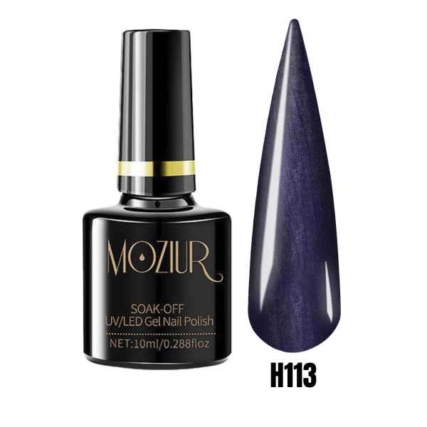 MOZIUR Simli Seri UV Led Kalıcı Oje 10ml H113