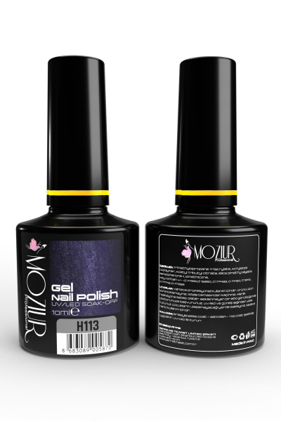MOZIUR Simli Seri UV Led Kalıcı Oje 10ml H113