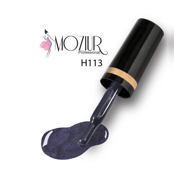 MOZIUR Simli Seri UV Led Kalıcı Oje 10ml H113