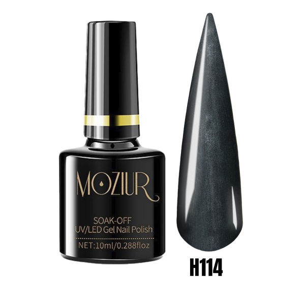 MOZIUR Simli Seri UV Led Kalıcı Oje 10ml H114