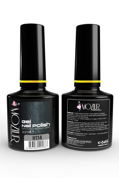 MOZIUR Simli Seri UV Led Kalıcı Oje 10ml H114