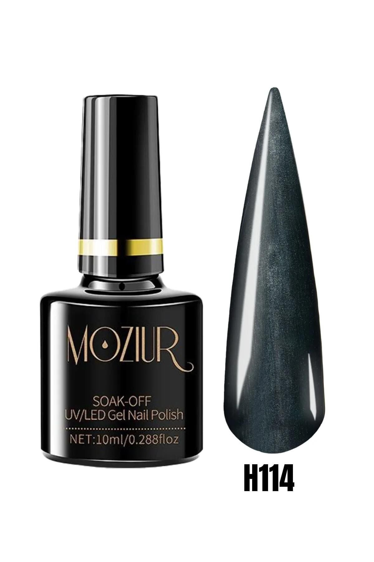 MOZIUR Simli Seri UV Led Kalıcı Oje 10ml H114