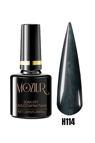 MOZIUR Simli Seri UV Led Kalıcı Oje 10ml H114
