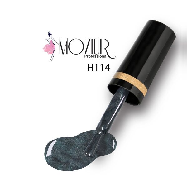 MOZIUR Simli Seri UV Led Kalıcı Oje 10ml H114