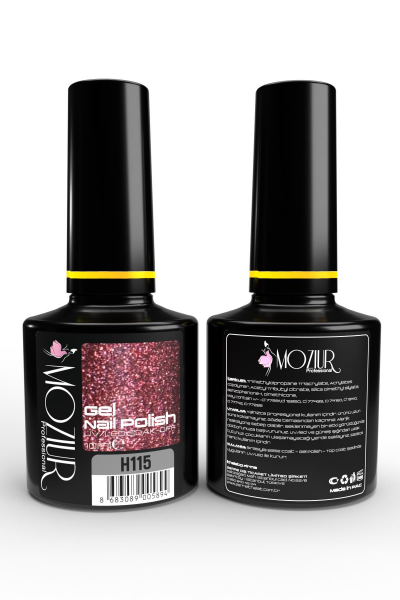 MOZIUR Simli Seri UV Led Kalıcı Oje 10ml H115