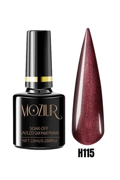 MOZIUR Simli Seri UV Led Kalıcı Oje 10ml H115