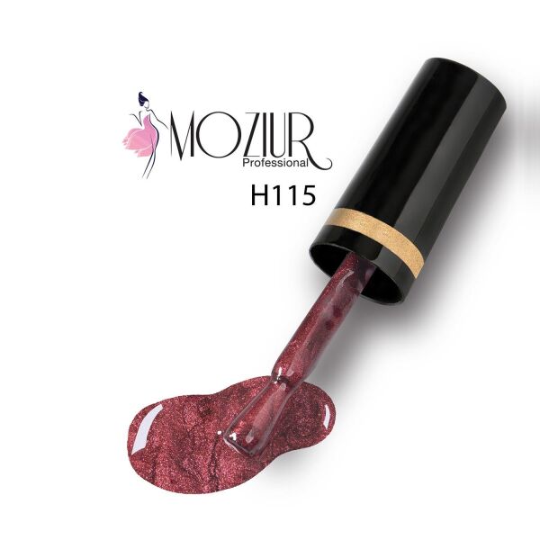 MOZIUR Simli Seri UV Led Kalıcı Oje 10ml H115