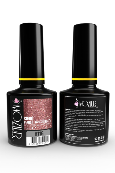 MOZIUR Simli Seri UV Led Kalıcı Oje 10ml H116